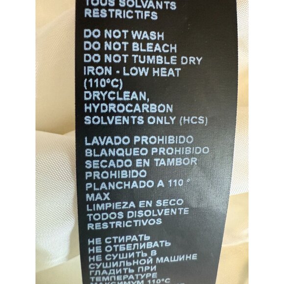 NWT The Kooples Womens High-Waist Flared‎ Suit Trousers Wool Ecru - Picture 15 of 16